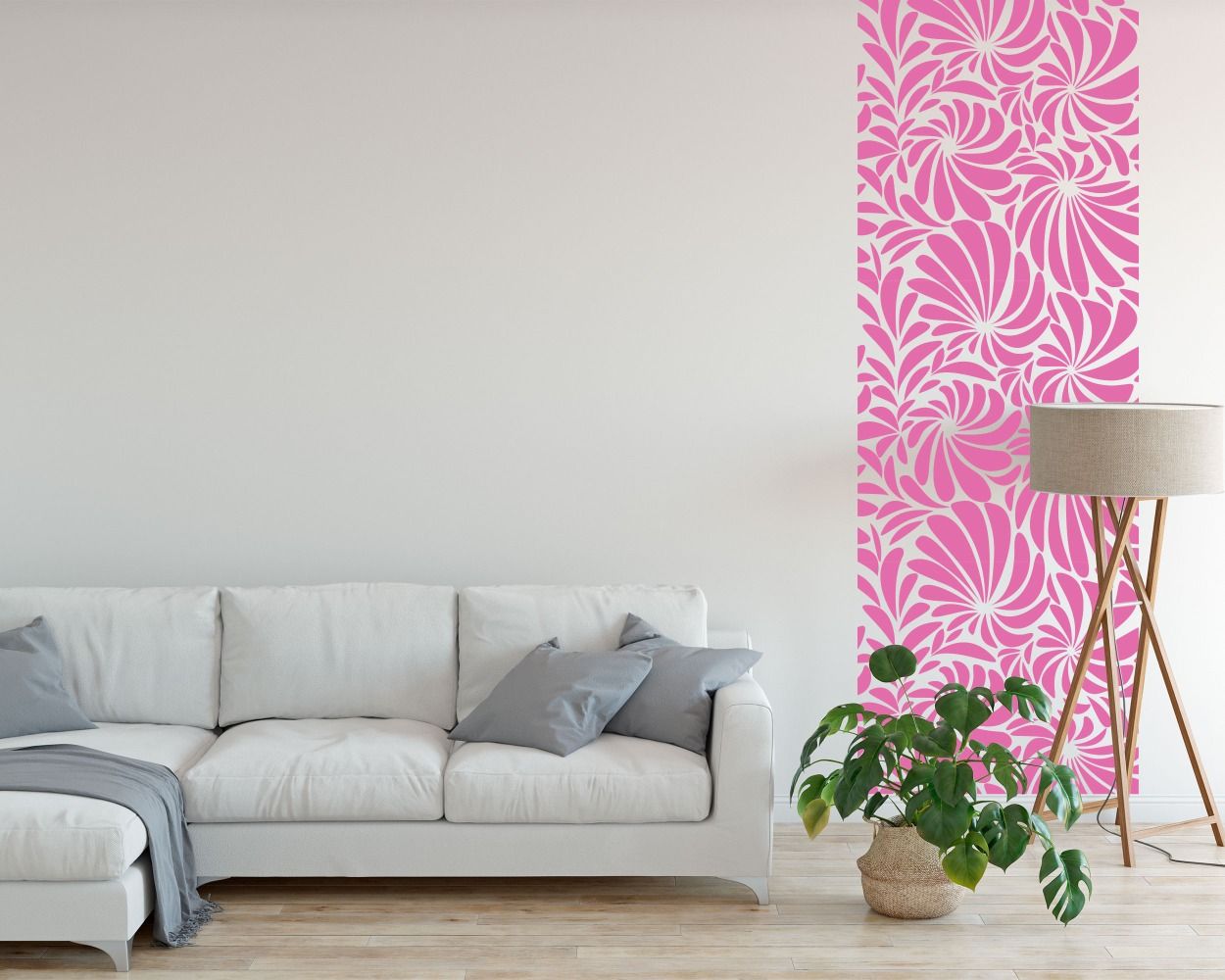 Best Beautiful Romantic Floral Pattern Wall Stickers