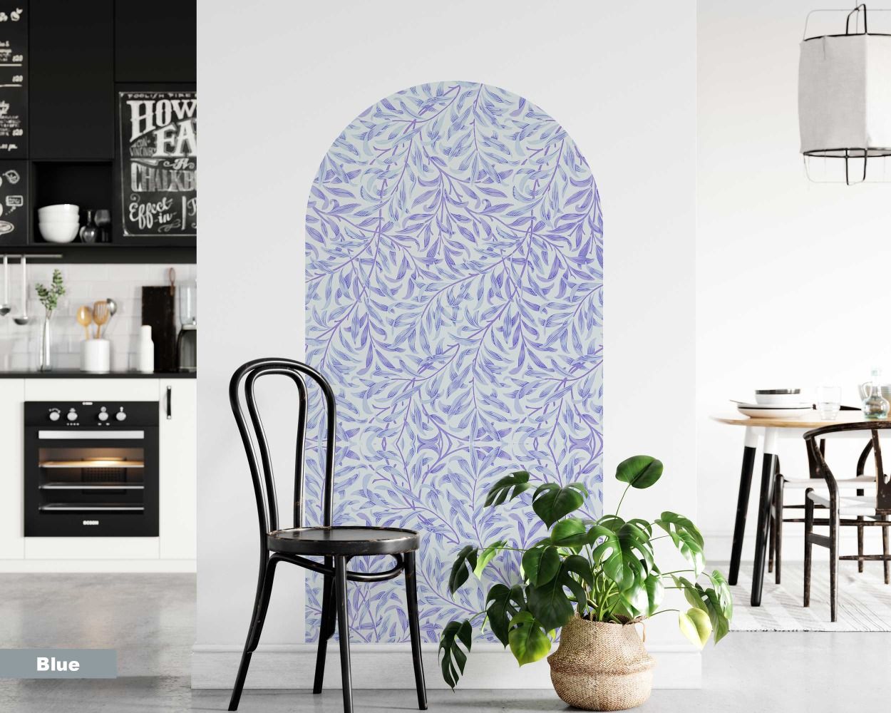 Simple Boho Willow Arch Wall Decals For Headboard Decor 