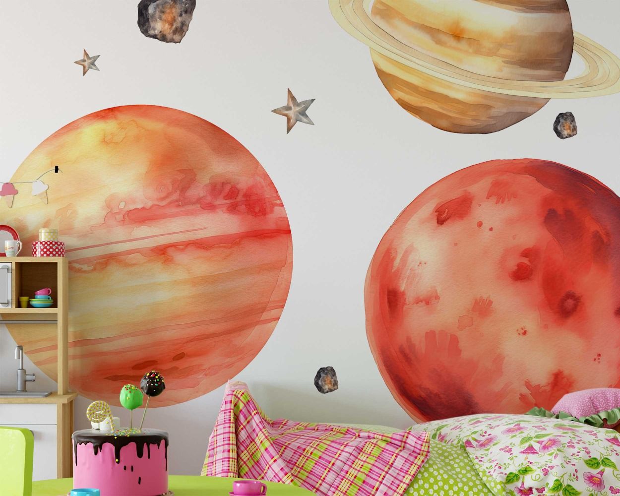 Best Beautiful Space Wall Stickers for Nursery Decor