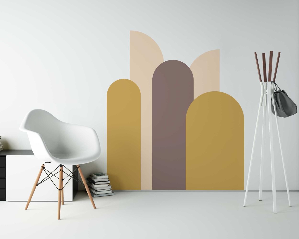 Best Boho Abstract Arch Shapes Wall Stickers For Bedroom Decoration 