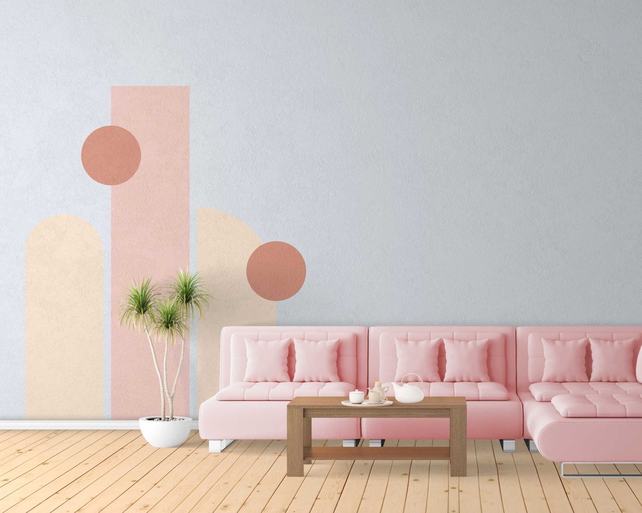 Best Boho Abstract Shape Wall Decals For Bedroom Headboard Decoration 