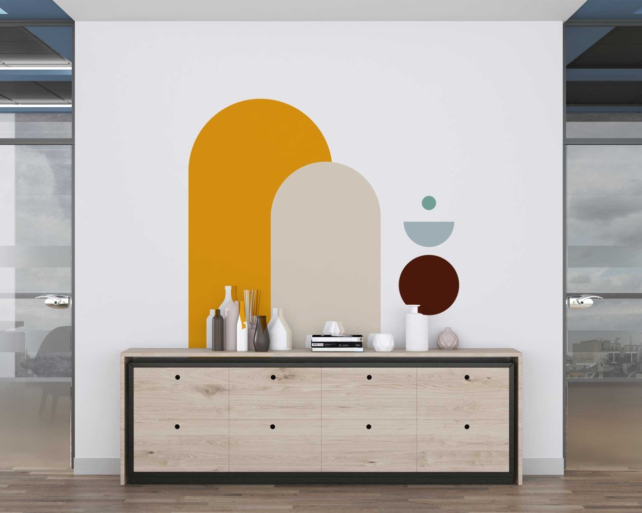 Best Boho Arch, Circle And Half Circle Wall Stickers For Bedroom Decoration 
