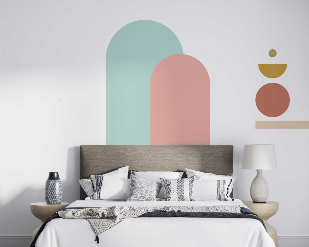 Best Boho Arch, Circle And Half Circle Wall Decals For Bedroom Decoration 