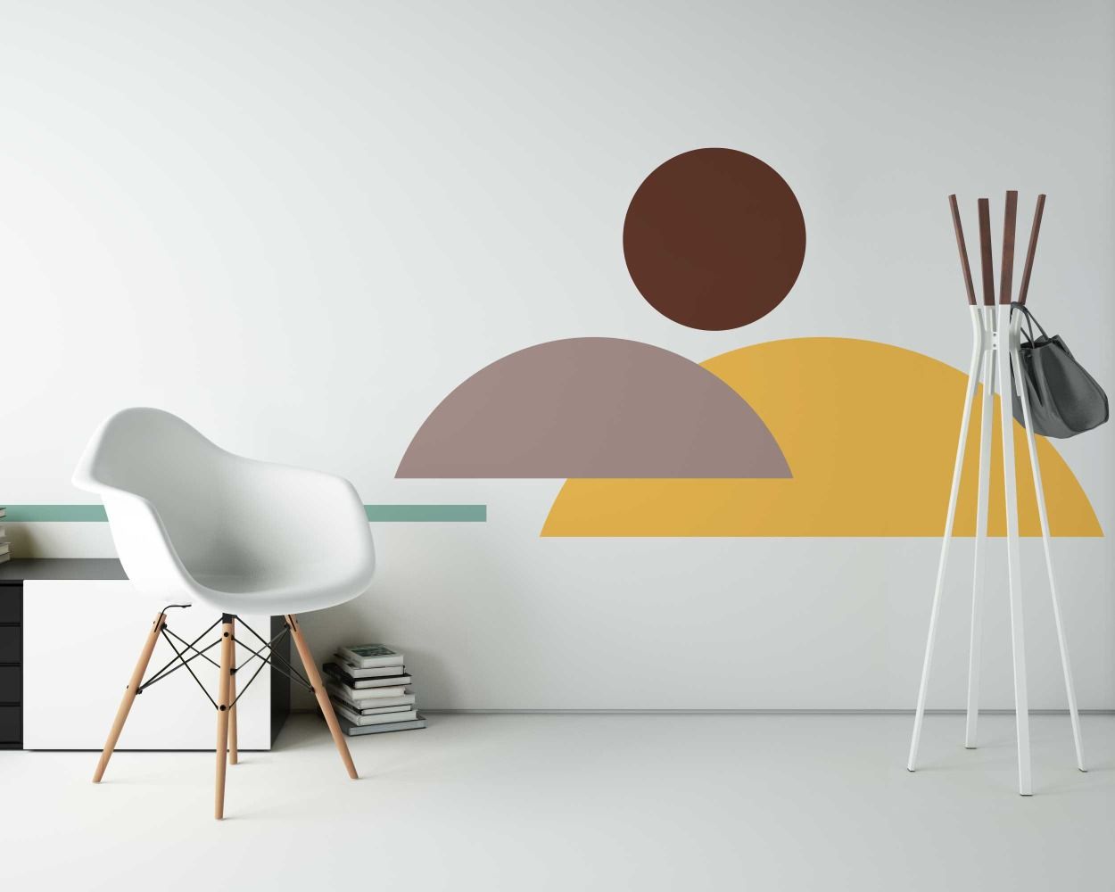 Best Boho Half Circles, Line And Circle Wall Decals For Bedroom Decoration 