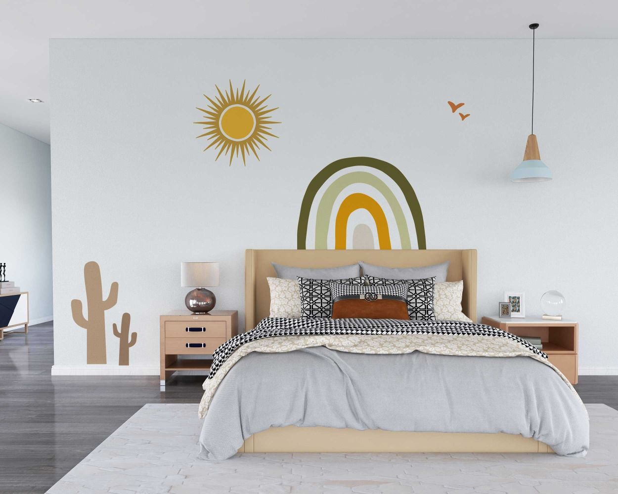 Best Boho Rainbow Vinyl Wall Decals