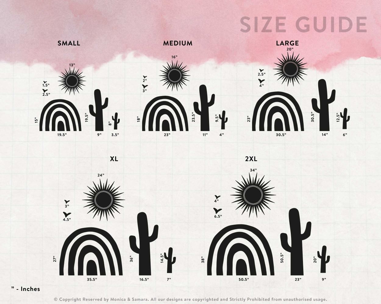 Best Boho Rainbow Wall Stickers