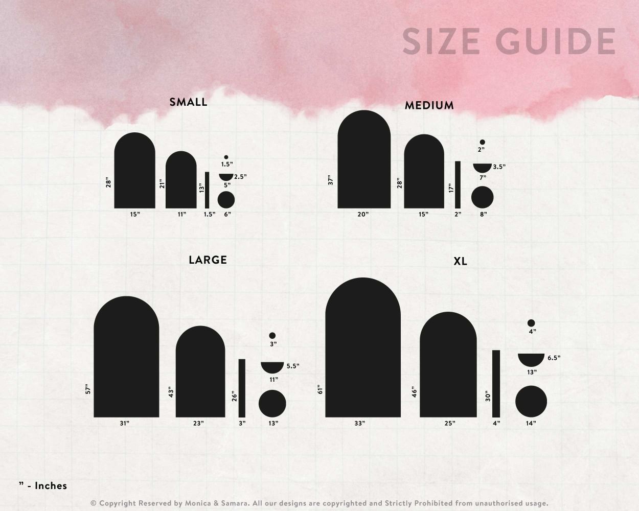 Best Boho Arch, Circle And Half Circle Wall Decals