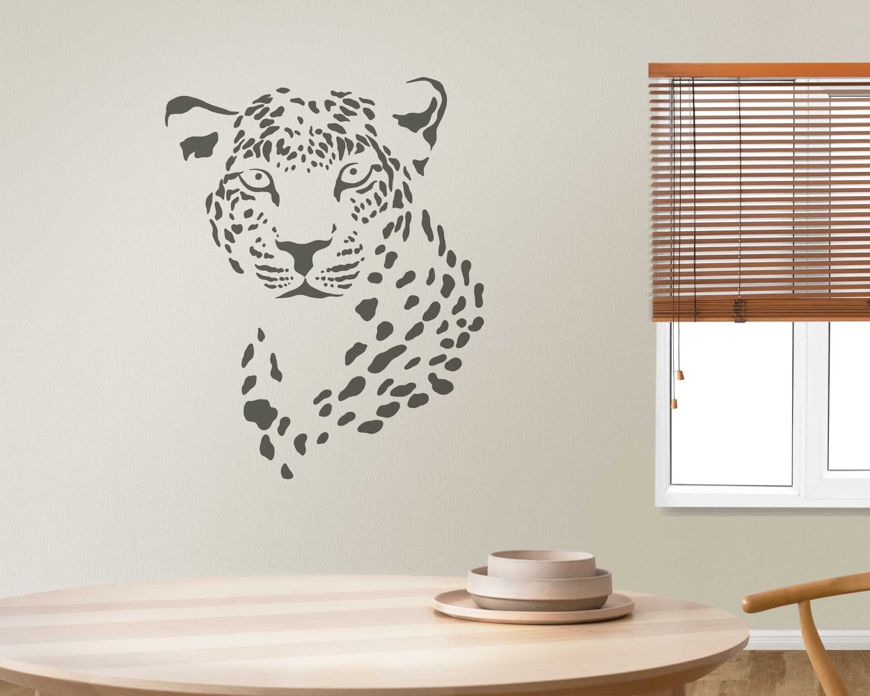 Best Leopards Animal Face Wall Sticker For Kids Room Decoration