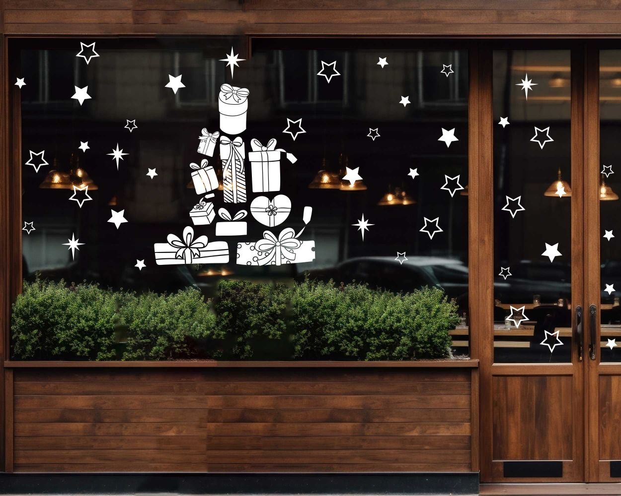 Best Christmas Gifts Vinyl Stickers for Shop Window Glass Decor