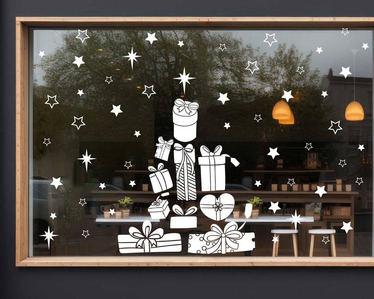 Best Christmas Gifts Vinyl Decals for Shop Window Glass Decor