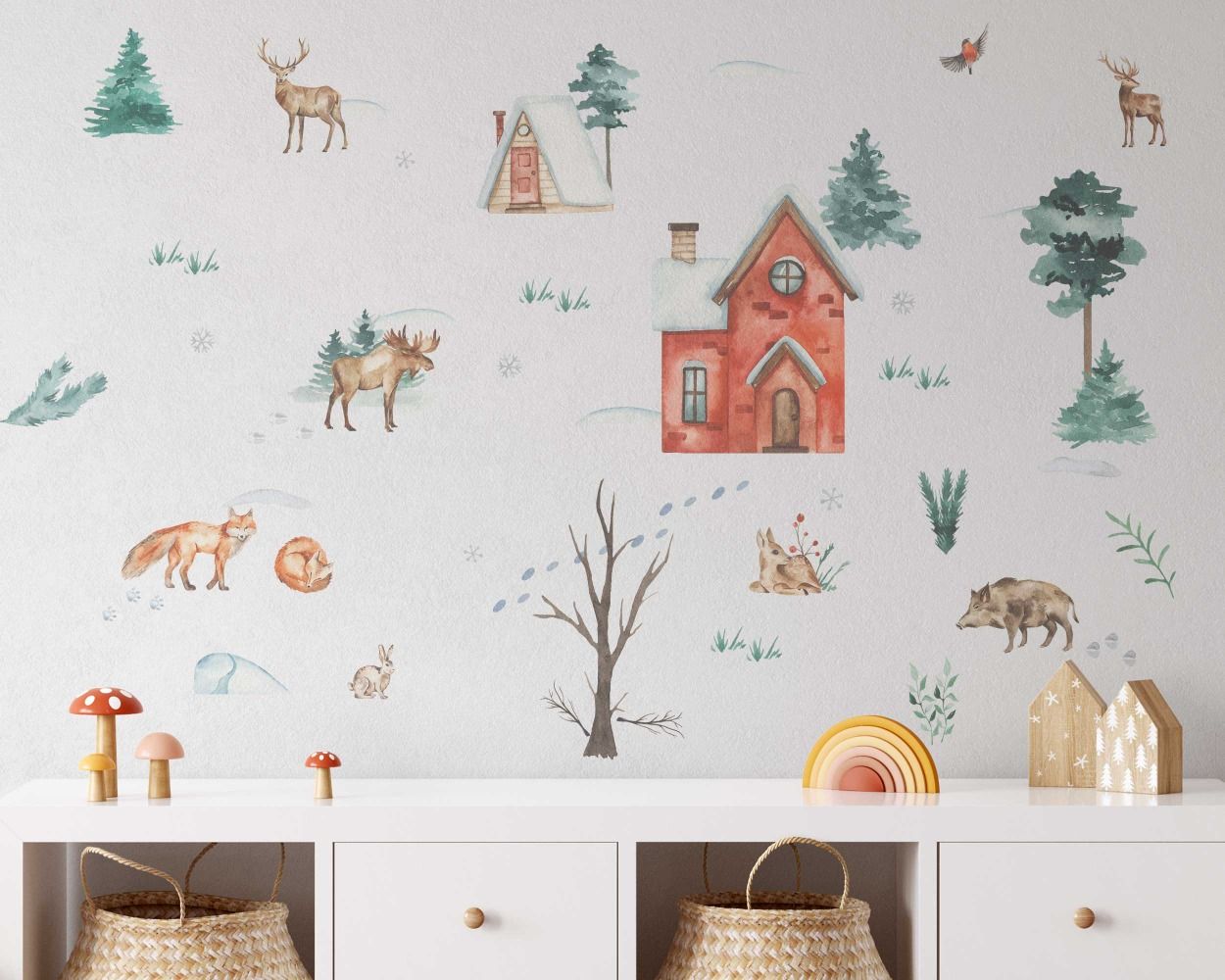 Best Christmas Reindeer Wall Decals For Room Wall Decoration