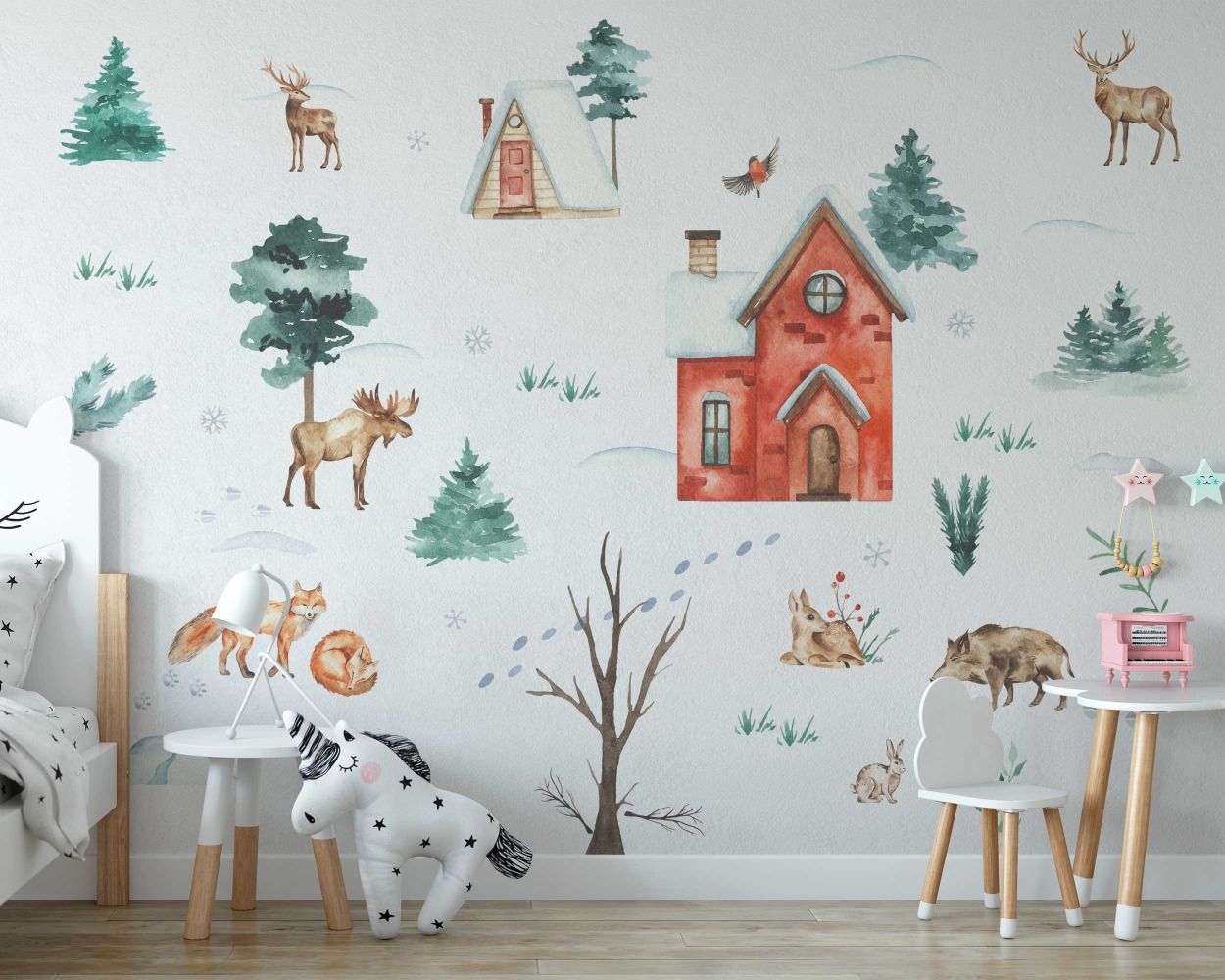 Best Christmas Reindeer Wall Stickers For Room Wall Decoration