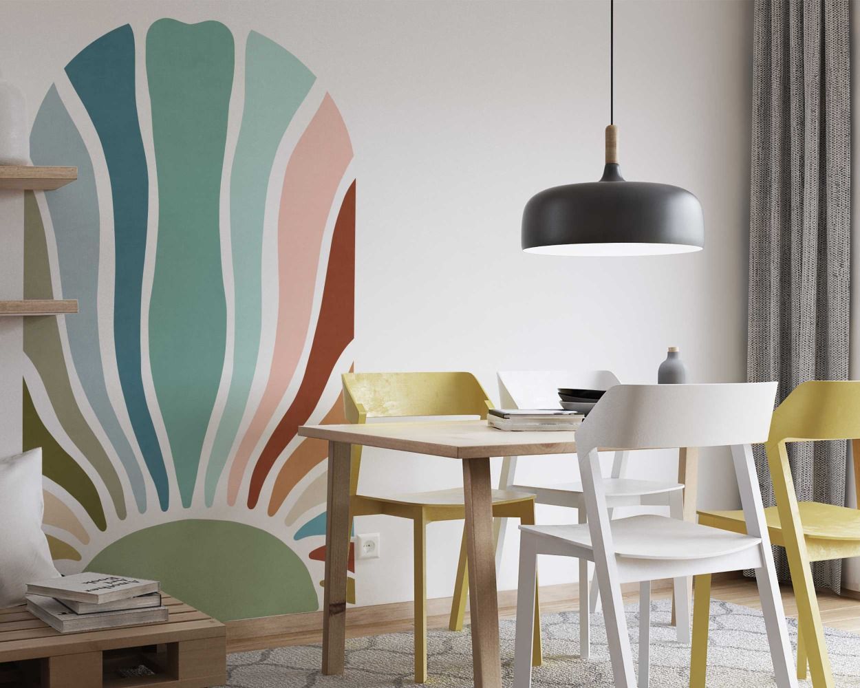 Best Colorful Arch Boho Wall Decals For Beautiful Bedroom Decoration 