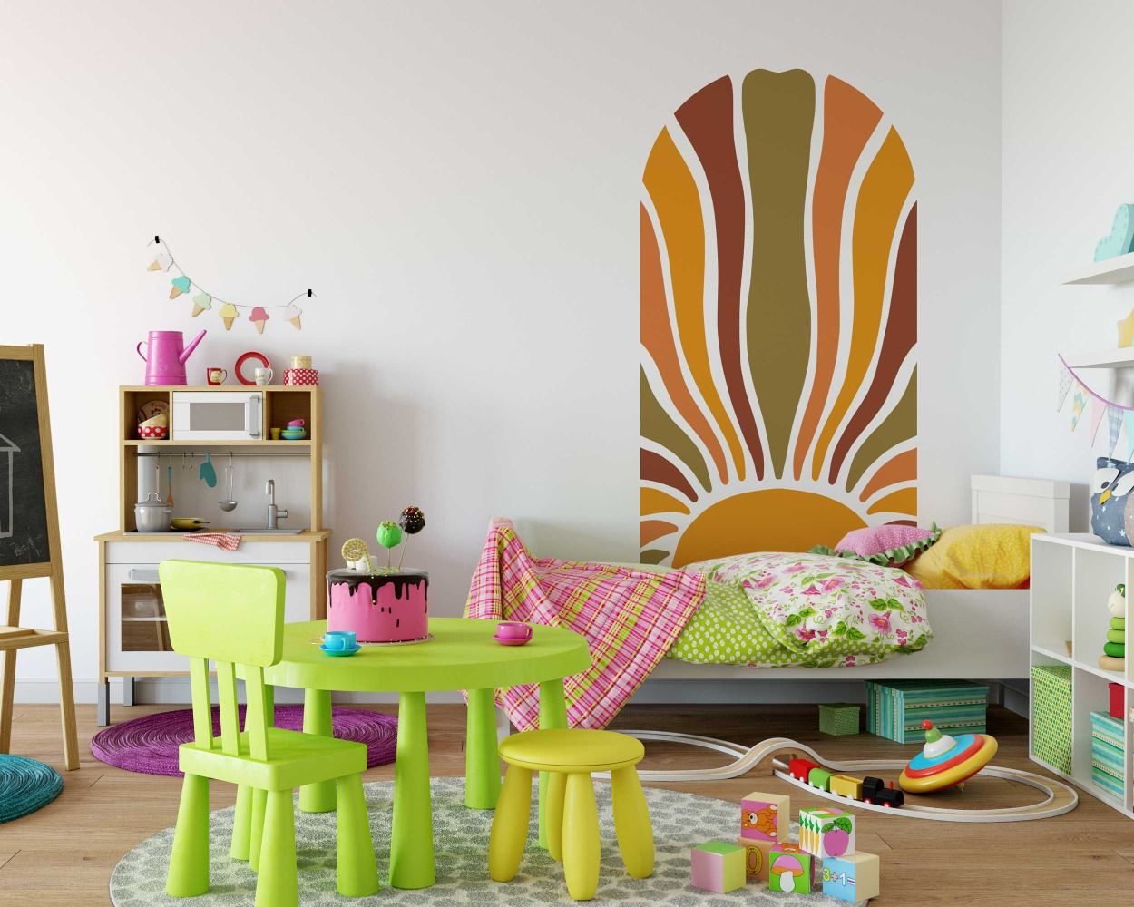 Best Colorful Arch Boho Wall Decal