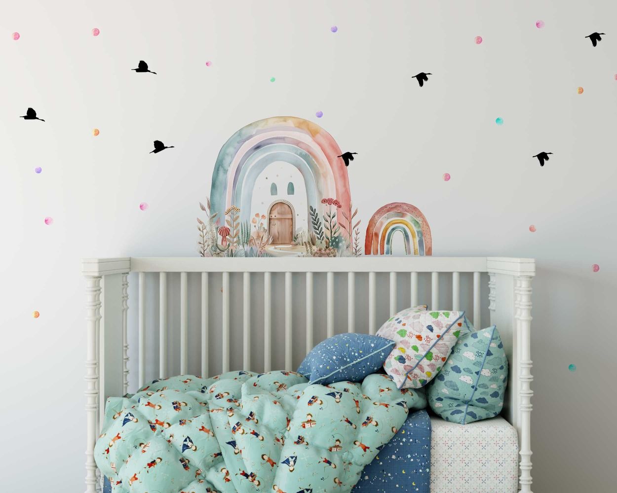 Beautiful Rainbow Vinyl Wall Stickers