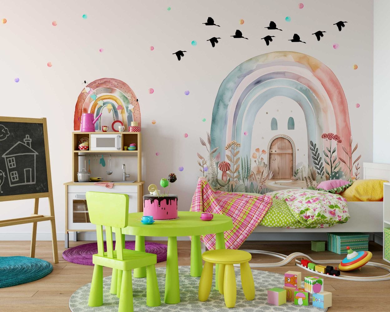 Beautiful Rainbow Vinyl Wall Decals