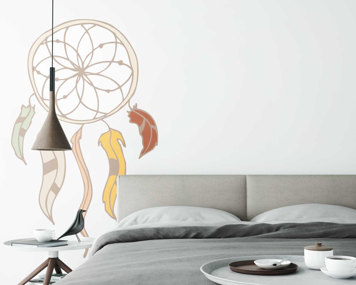 Best Colourful Dream Catcher Boho Wall Decals for Living Kids Bedroom Decor