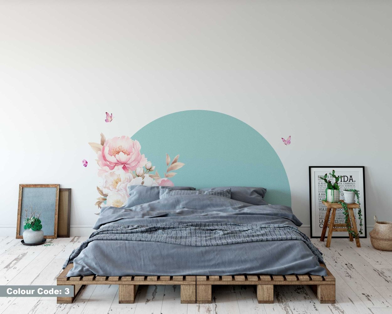 Best Beautiful Floral Arch Wall Stickers