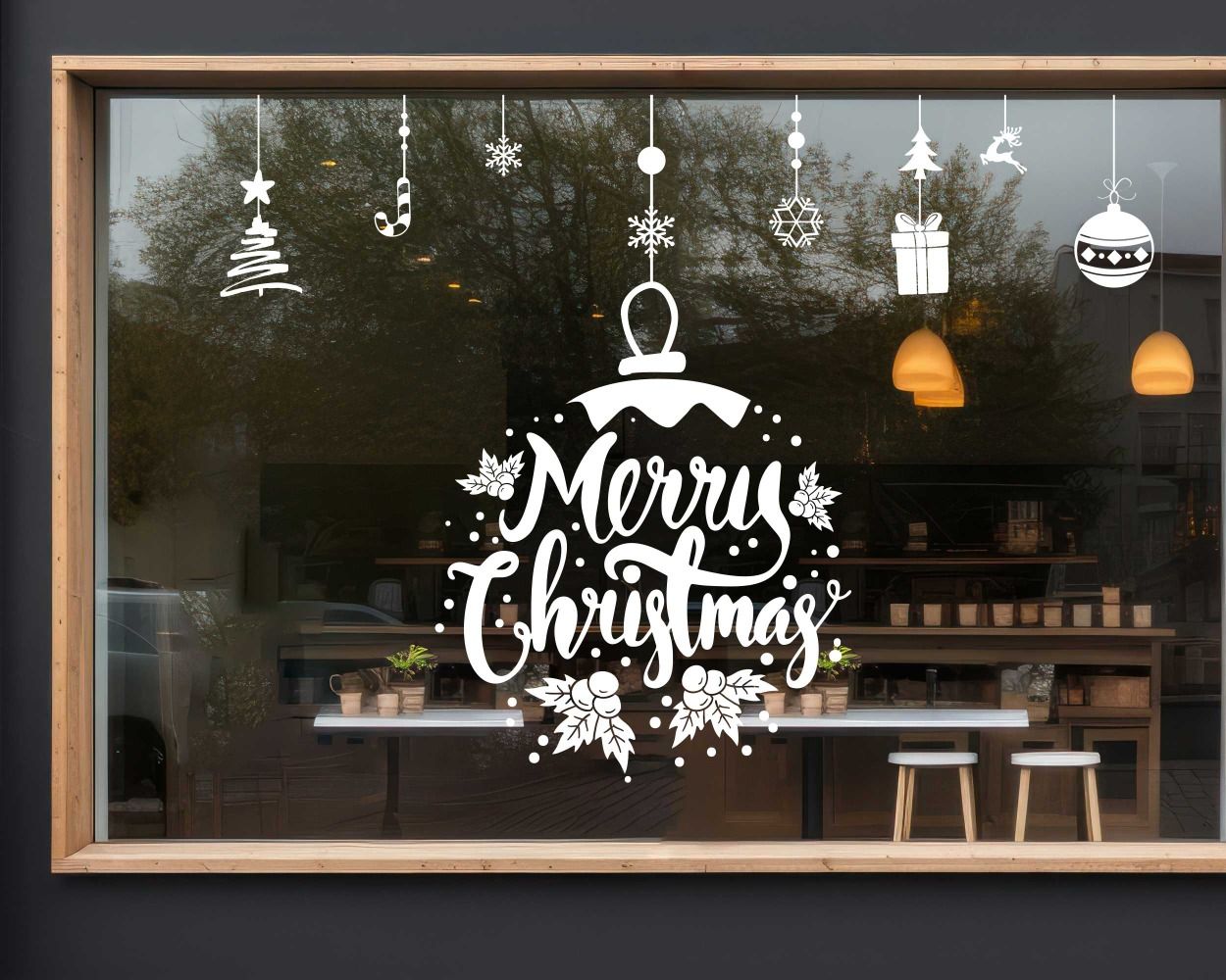 Creative Merry Christmas Stickers For Window Decoration 