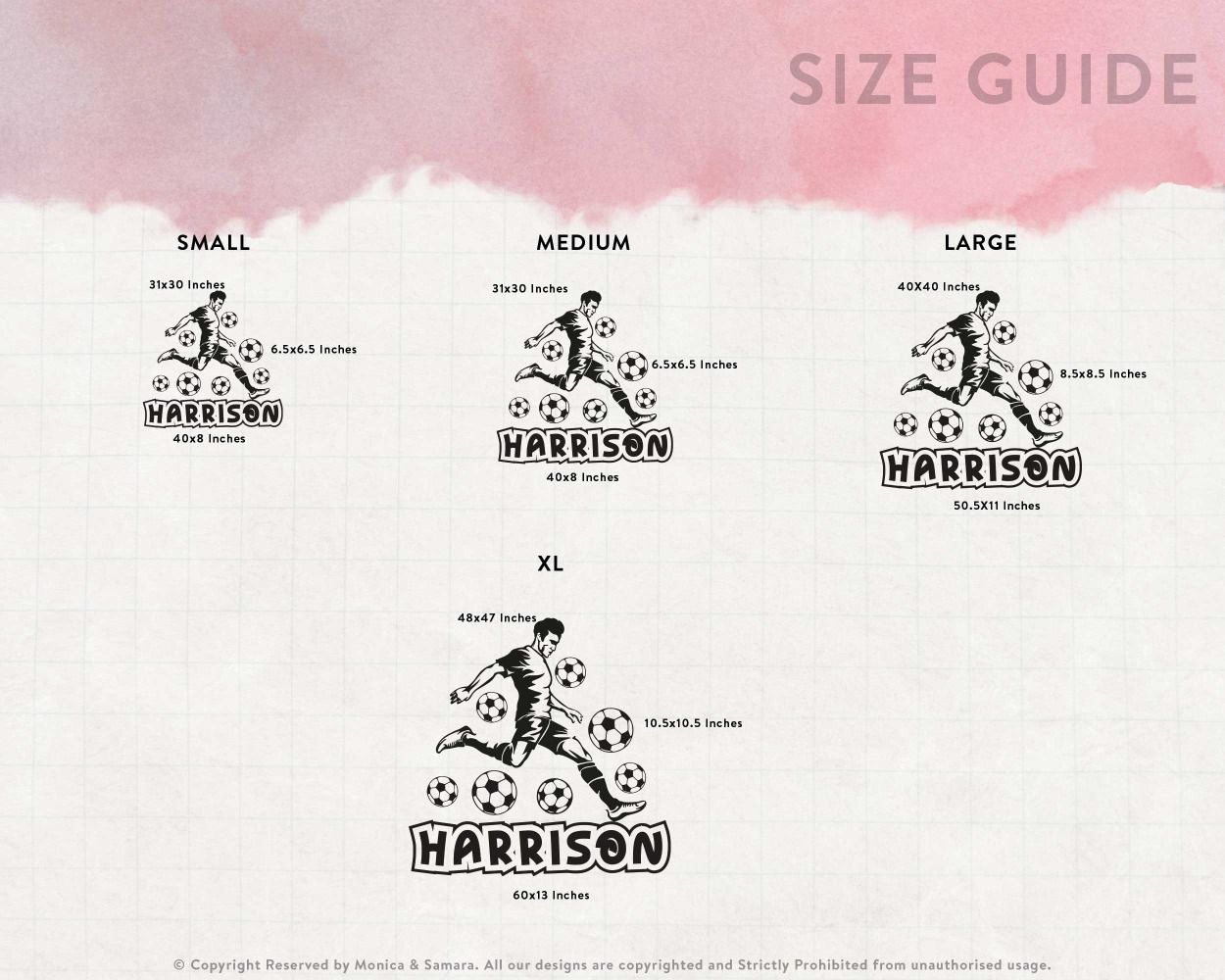 Best Custom Name With Football Wall Stickers