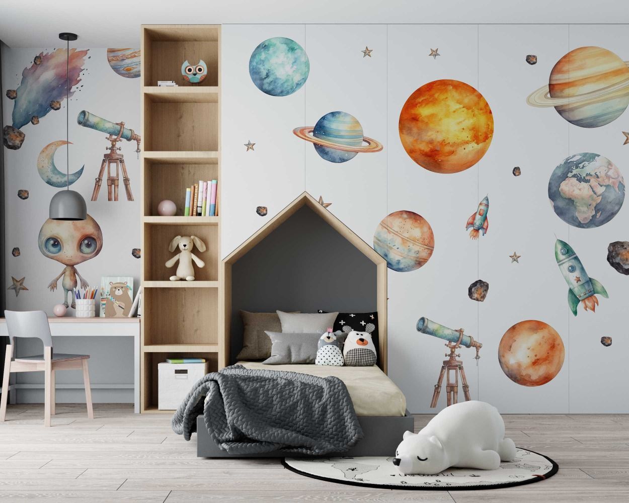 Best Educational Space Planet Solar System Wall Stickers for Nursery Decor