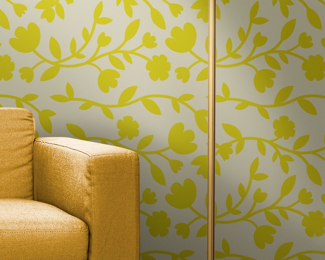 Abstract Flower Ornament Pattern Wall Stickers