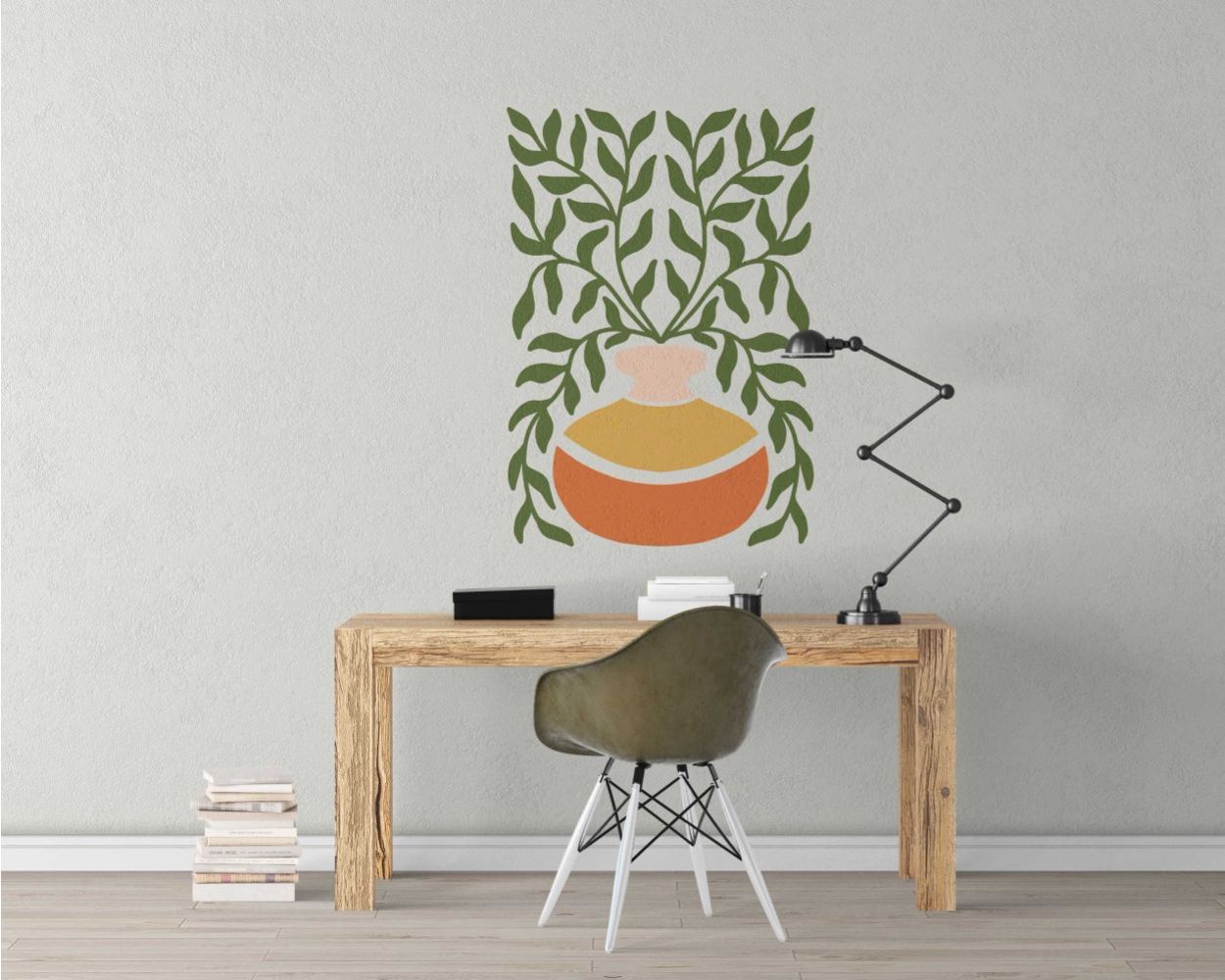 Best Flower Vase With Plant Wall Stickers