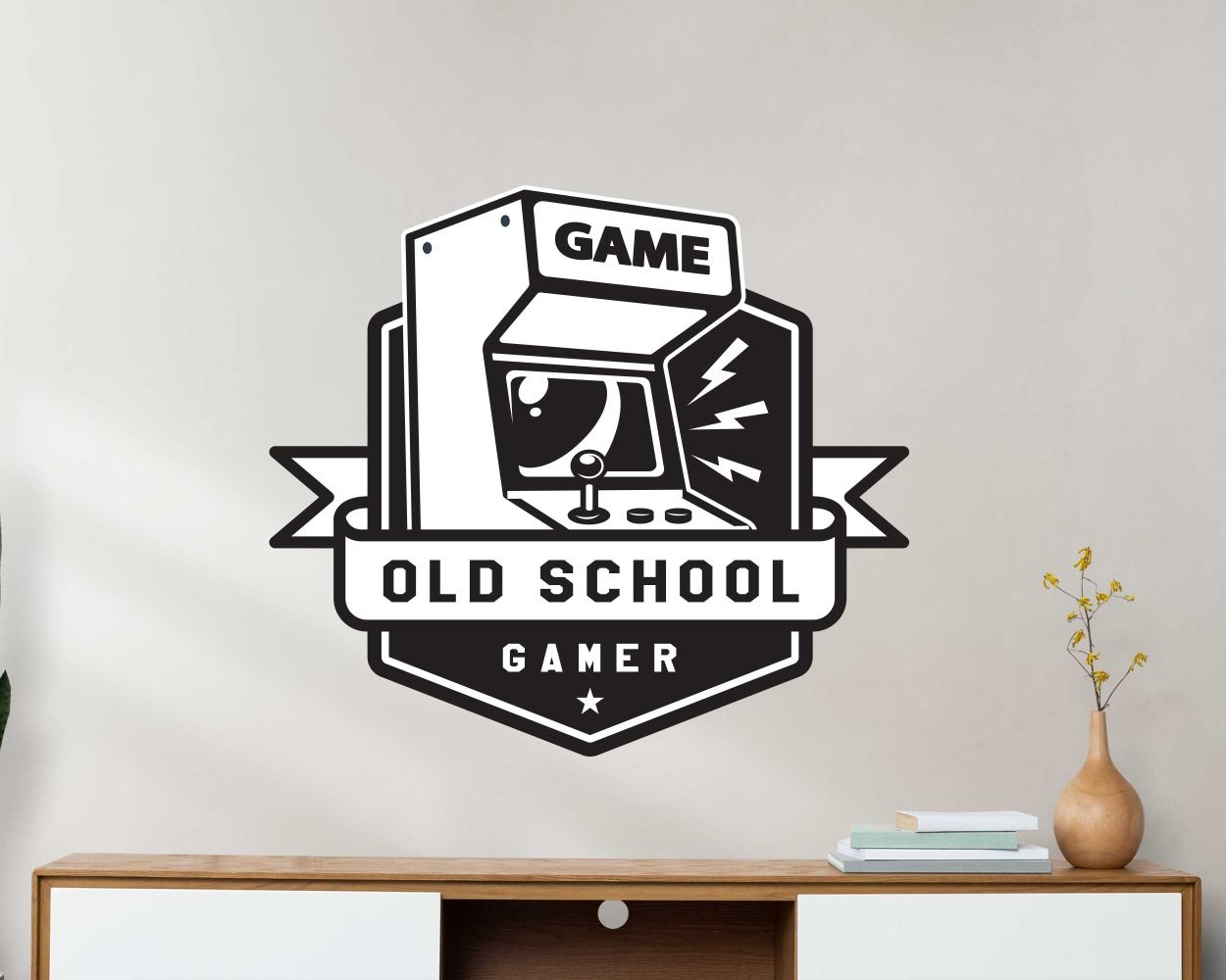 Old School Gamer Wall Decals For Ultimate Gaming Room Decorations