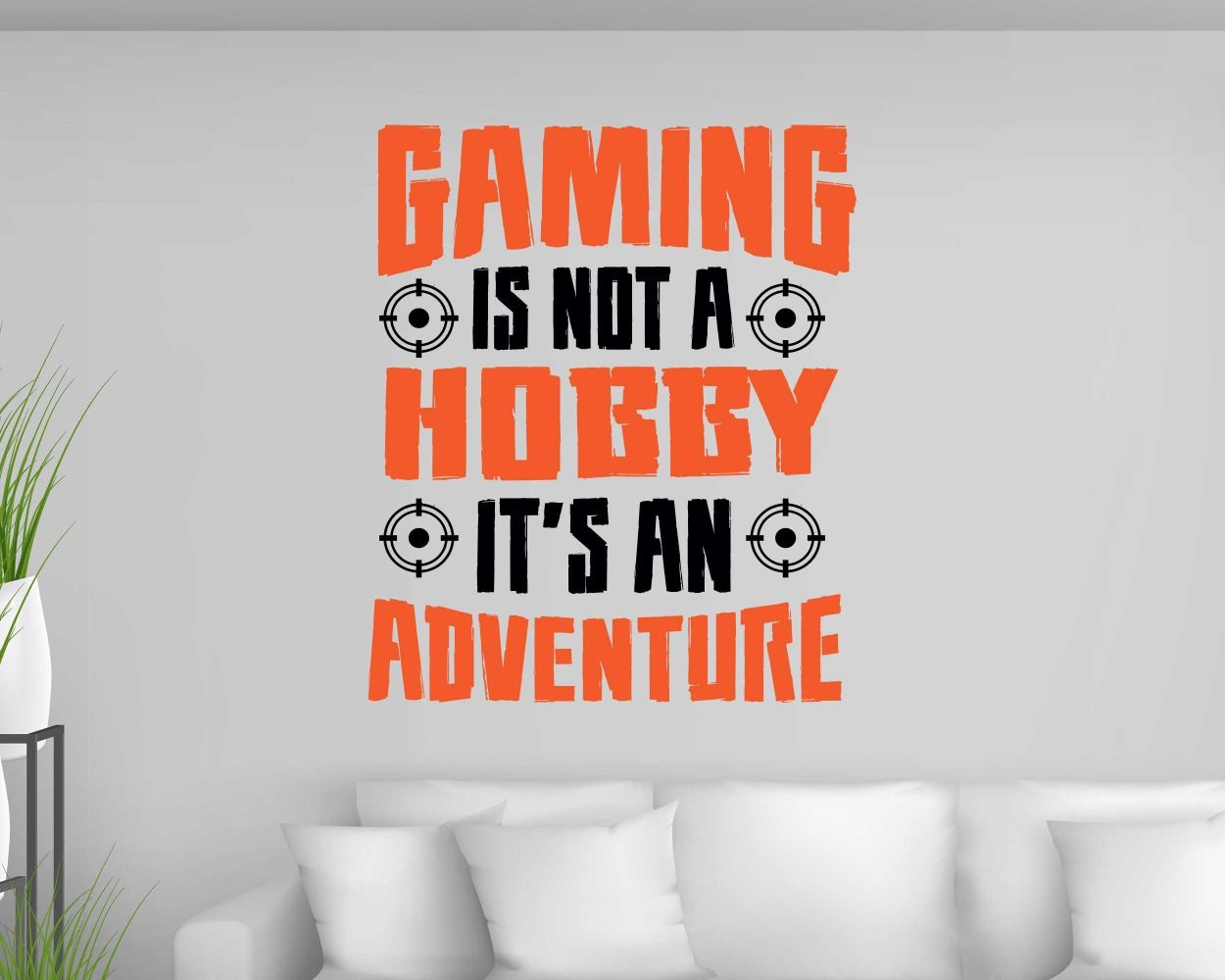 Adventure Awaits Gaming Wall Stickers For Gaming Rooms And Gamer Caves