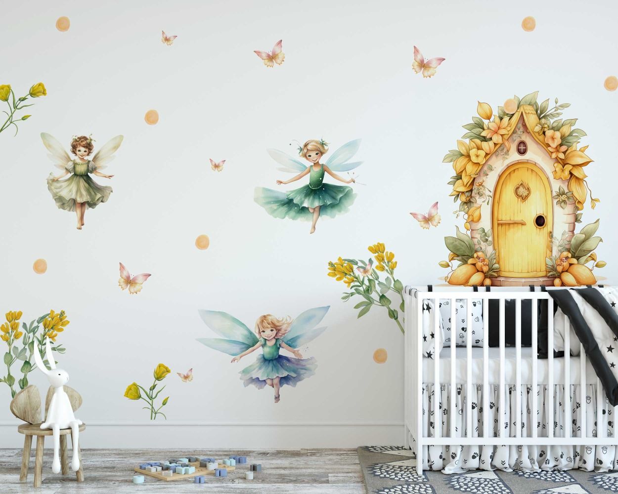 Magical Cute Fairy Wall Decals for Girls Room Decor