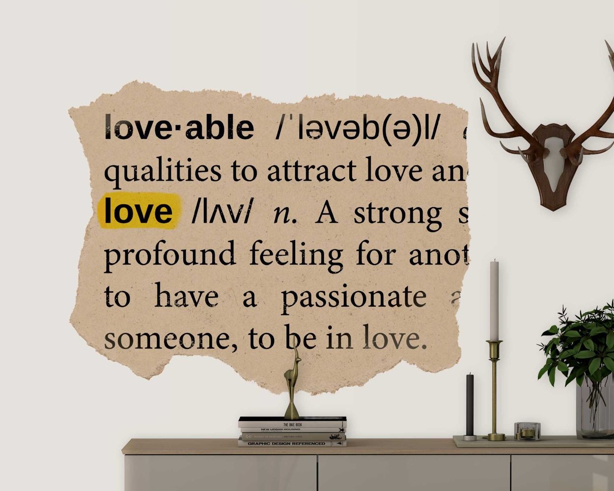 Love Dictionary Png Ephemera Collage Element Decals For Home Decoration 