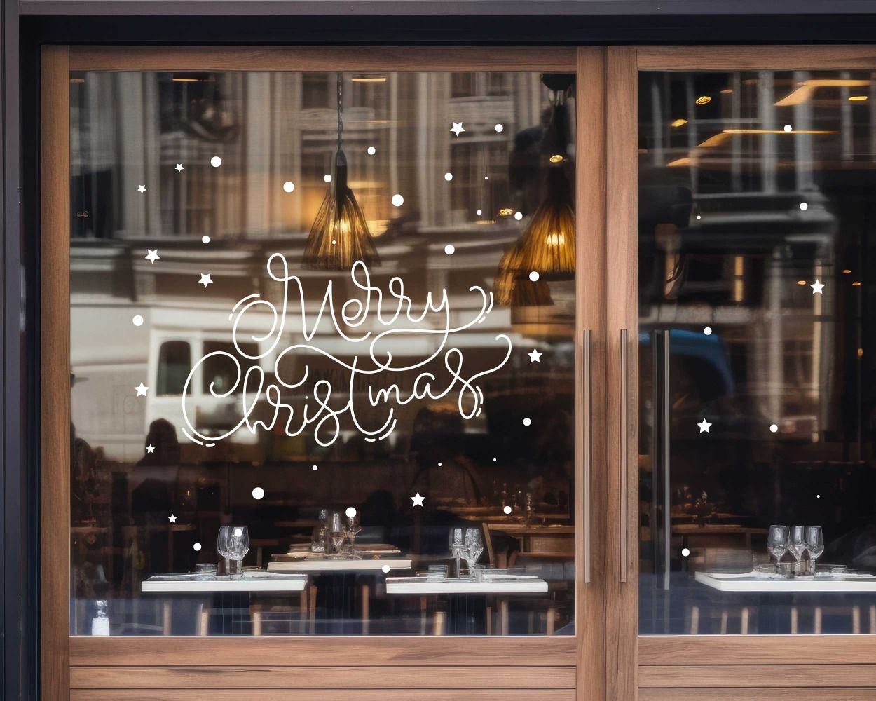 Merry Christmas Stickers For Window Decoration