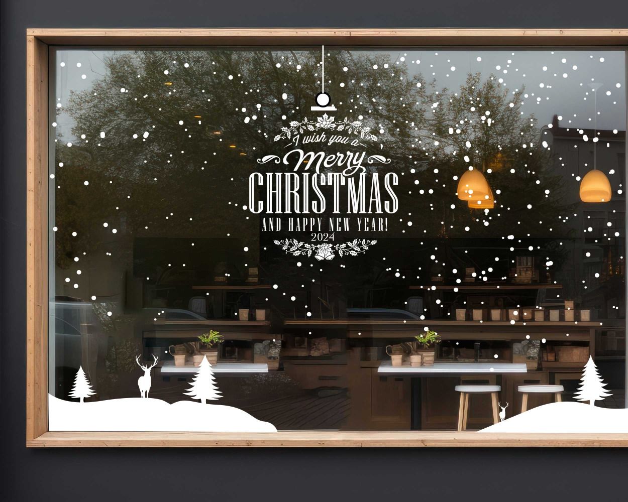 Best Merry Christmas Decals for Shop Window Decor