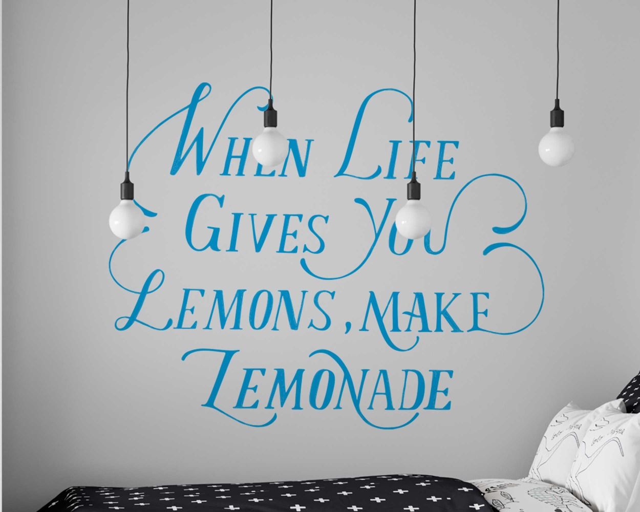 Best Motivational Lemonade Quotes Wall Stickers for Daily Inspiration 