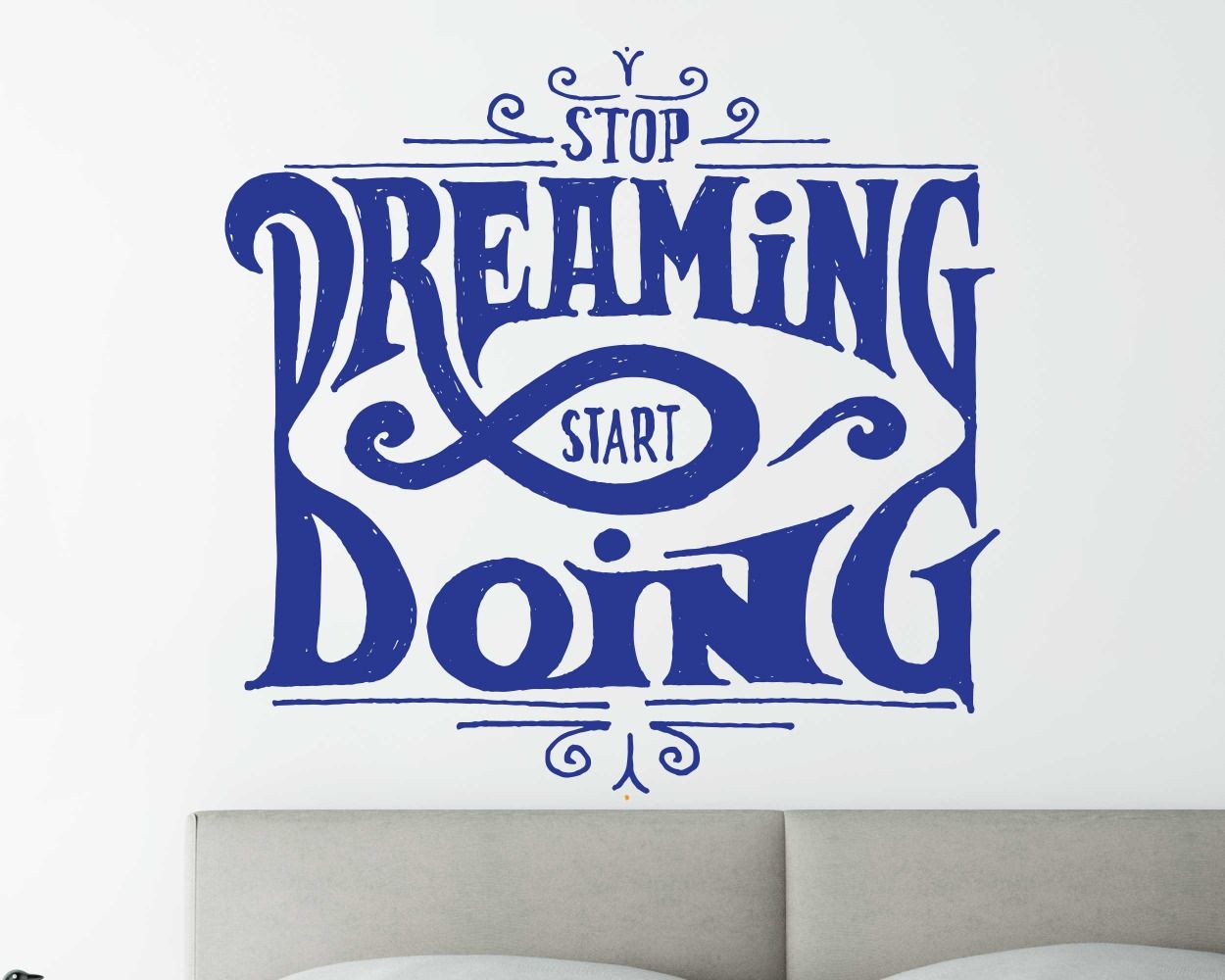 Stop Dreaming Start Doing Motivational Quote Stickers for Office Decoration