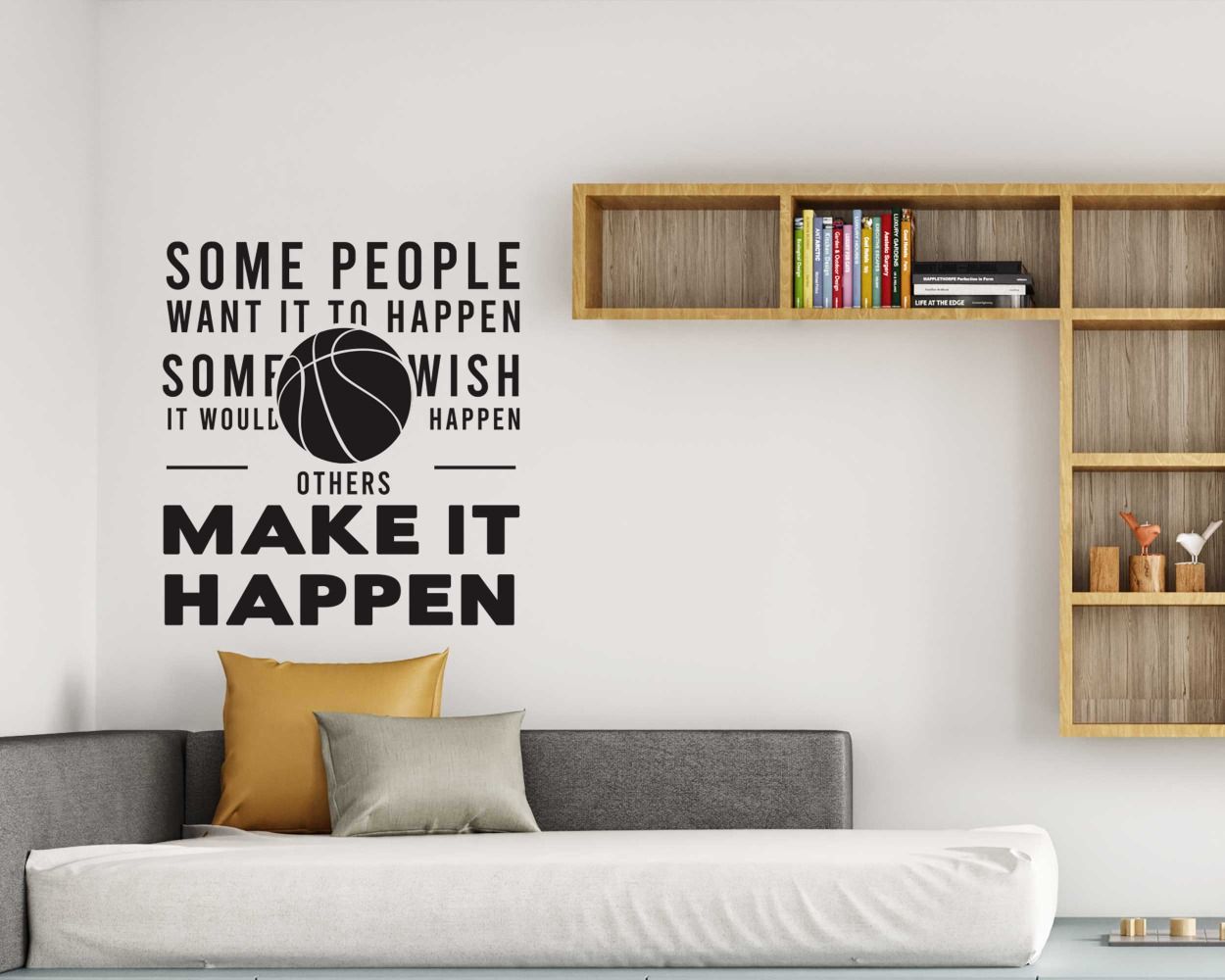 Motivational Sports Office Quotes Wall Stickers For Boy Room Decor