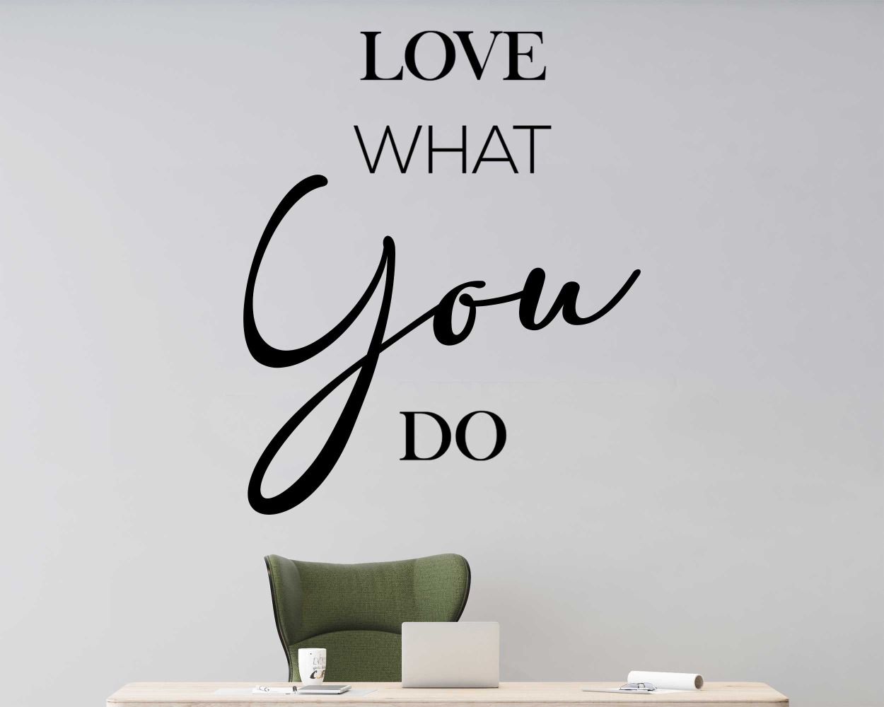Love What You Do Best Motivational Quotes Wall Stickers