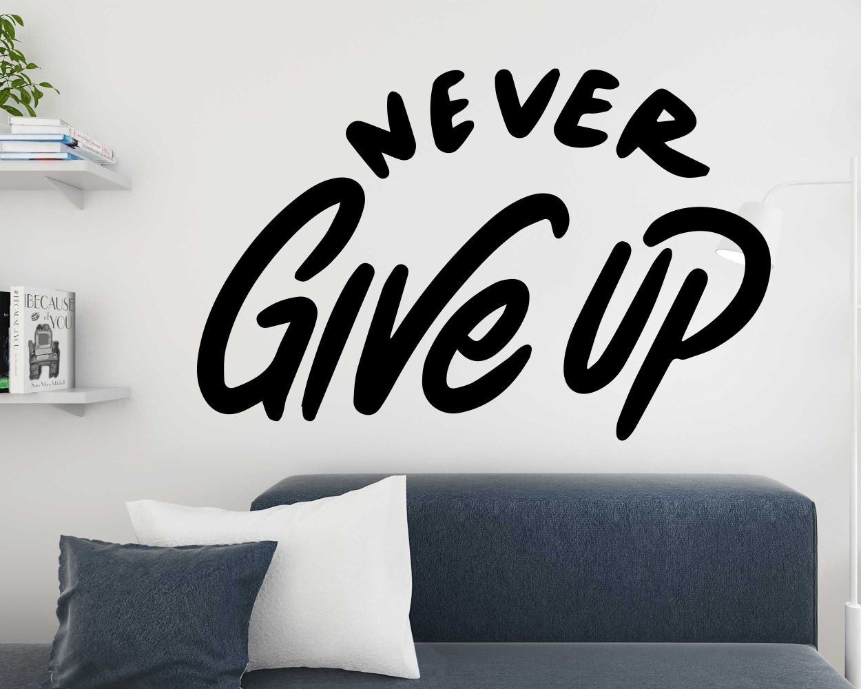 Best Never Give Up Motivational Wall Decals for Room Decoration