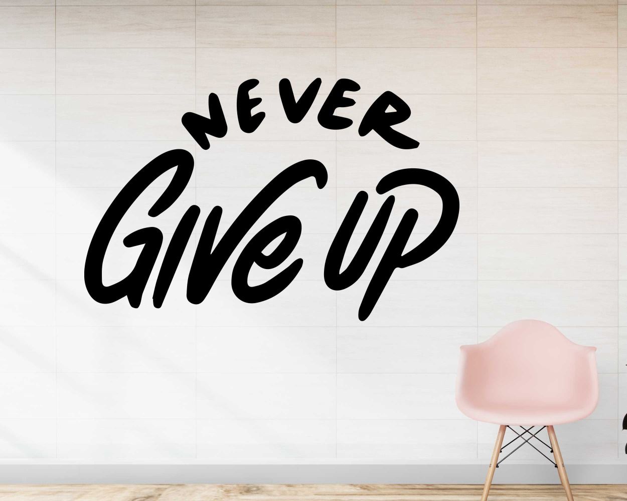Best Never Give Up Motivational Quotes Wall Stickers