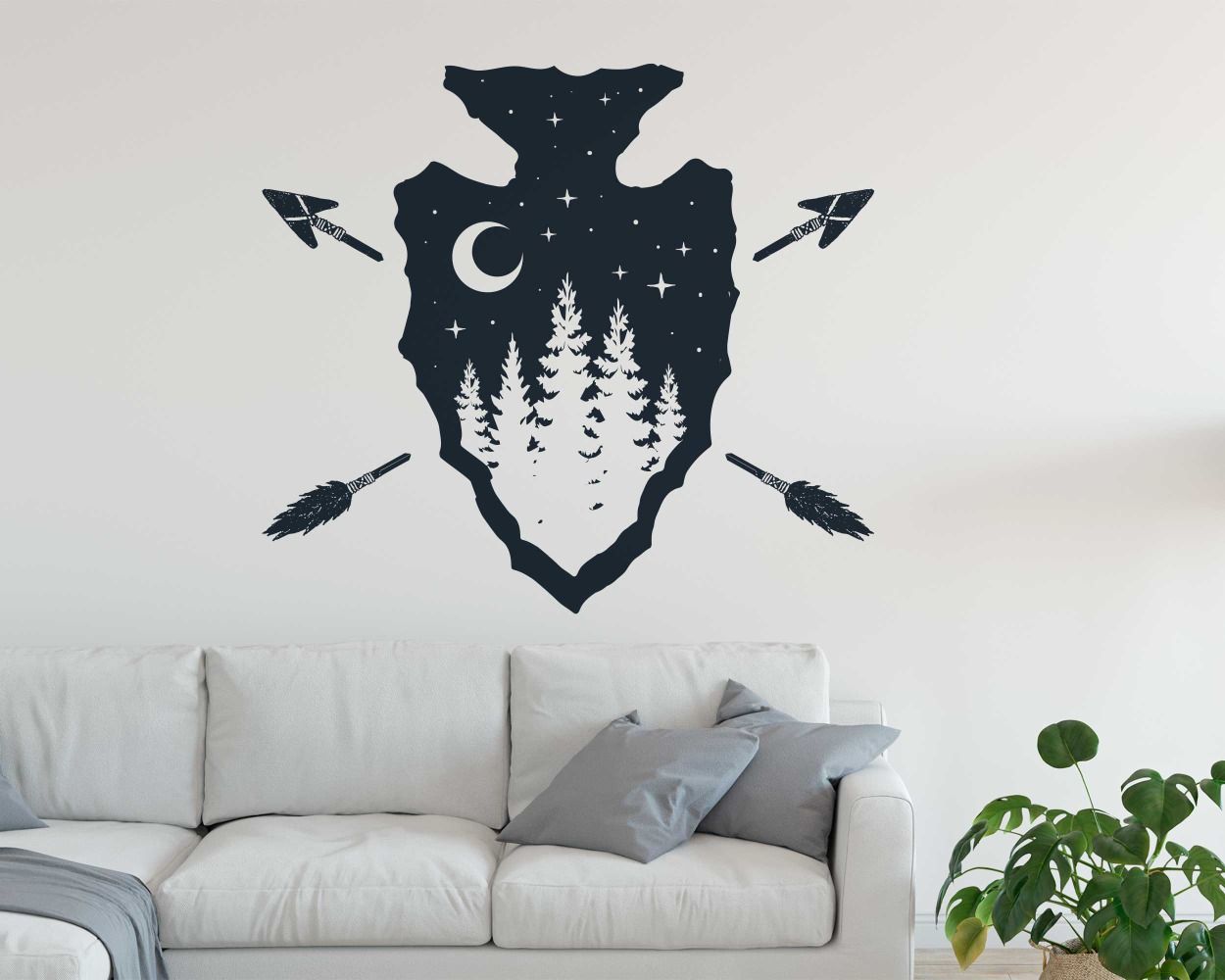 Best Shield And Arrow Vinyl Wall Decals For Home Wall Decorations