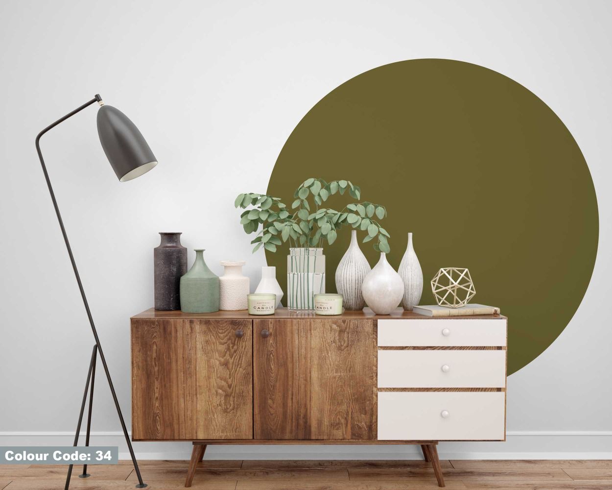 Best Simple Boho Circle Vinyl Wall Decals For Headboard Decor 
