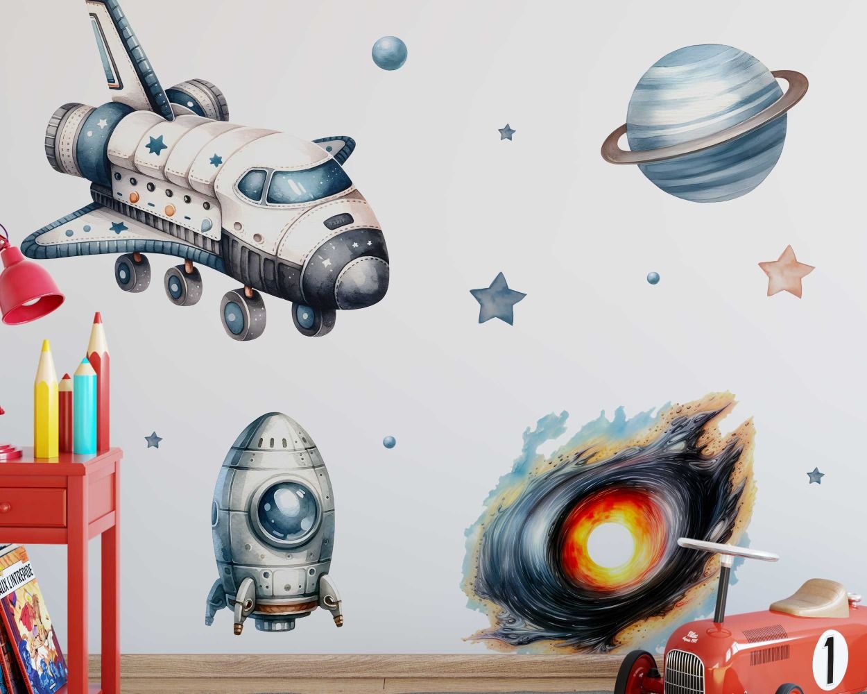 Best Beautiful Space Wall Stickers for Nursery Decor