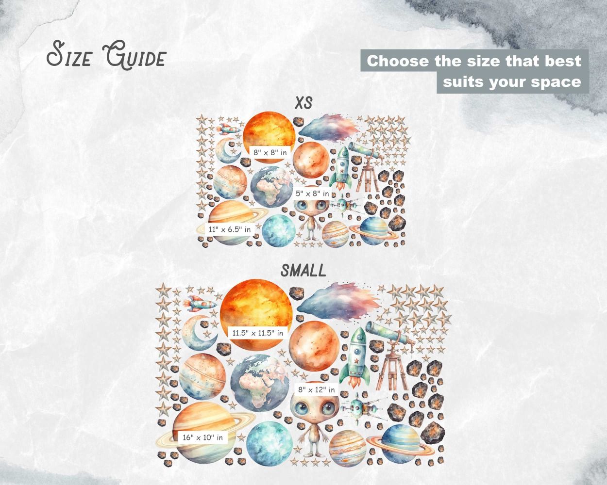 Best Beautiful Space Wall Stickers for Baby Nursery Decor
