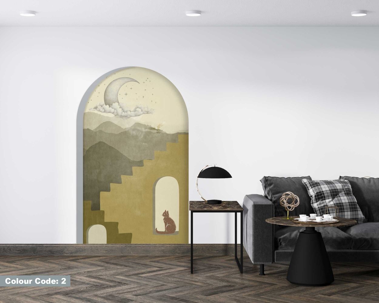 Best Beautiful Modern Arch Wall Stickers