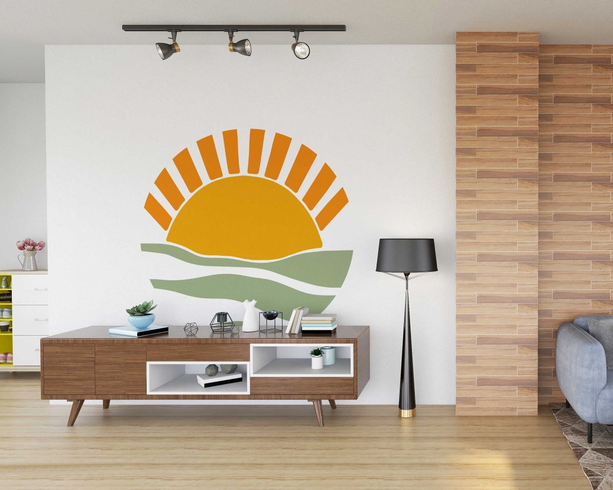 Best Sun Shape Boho Vinyl Wall Stickers For Room Wall Decoration 