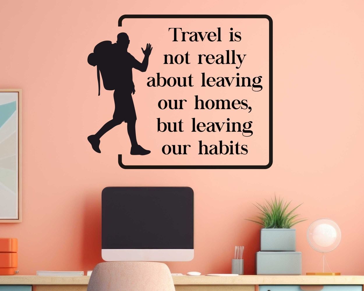 Travel Inspired Motivational Quotes Wall Decals 