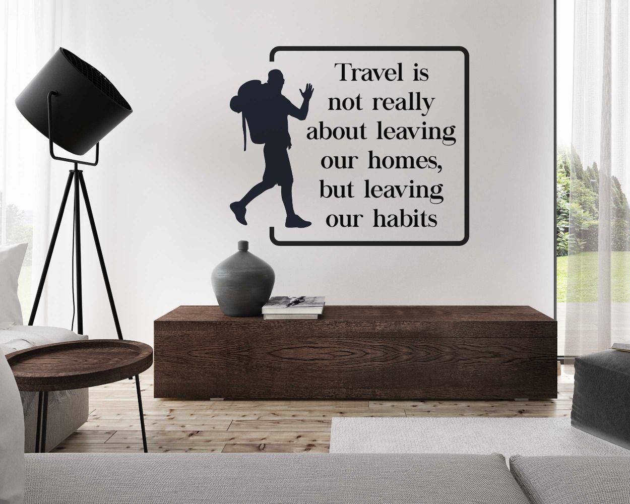 Travel Inspired Motivational Quotes Wall Stickers 