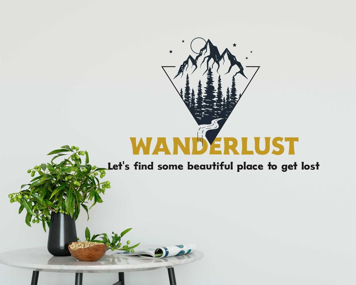 Best Wanderlust Motivational Quotes Stickers For Traveller Room Decoration 