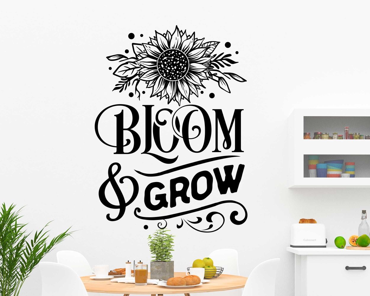 Bloom And Grow With Beautiful Flower Wall Stickers For Room Decor