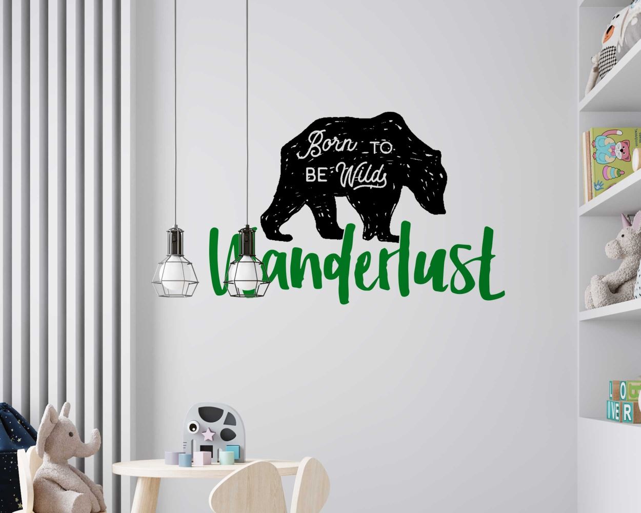 Born To Be Wild Wanderlust Motivational Wall Decals